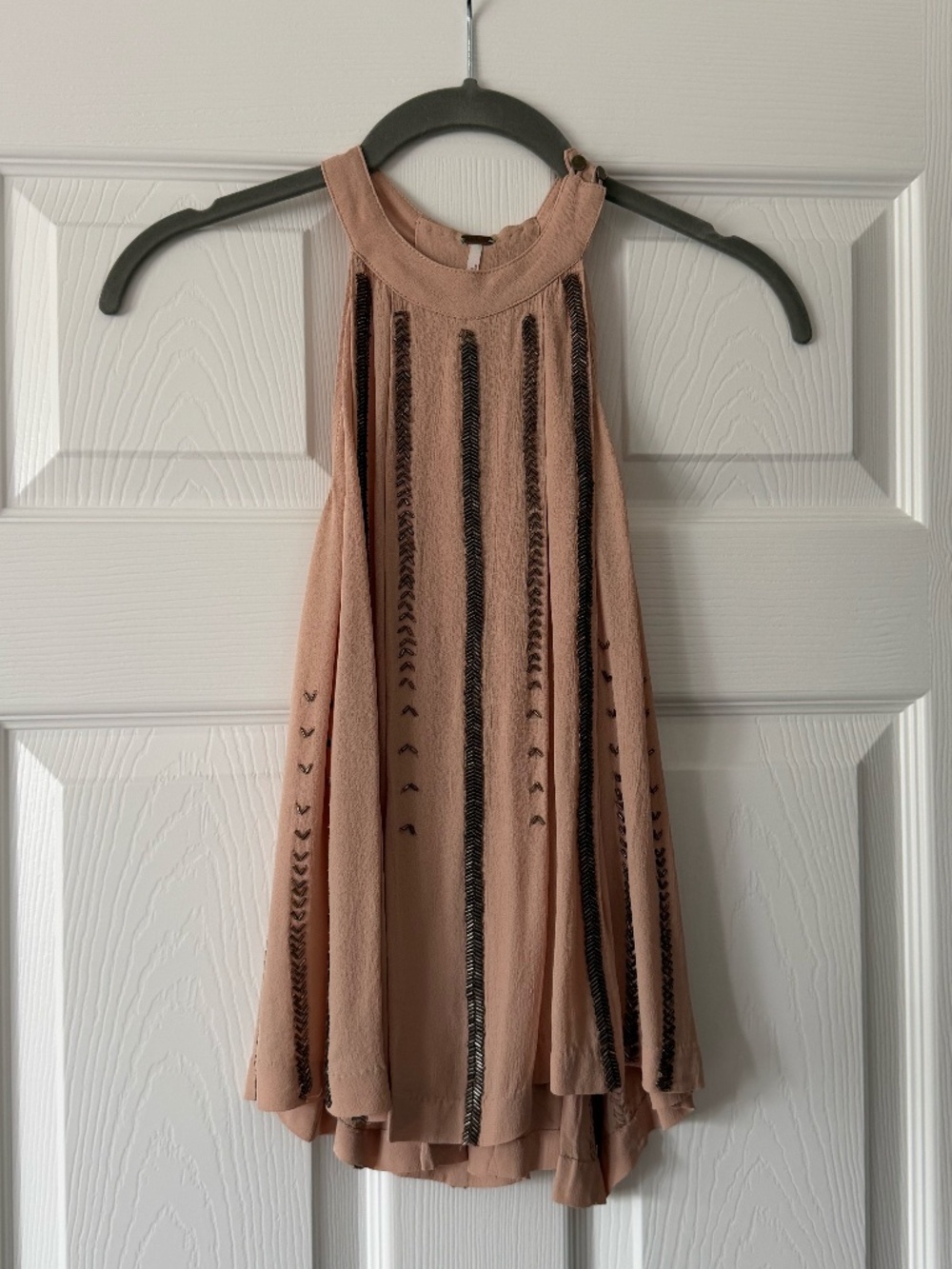 Free People Sleeveless Beaded Top